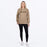 FXR WOMEN'S MITERED COTTON CREWNECK SWEATSHIRT in Canvas/D.Cedar