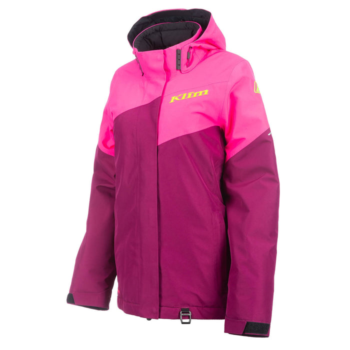 Klim Allure Jacket in Black - Fiery Coral