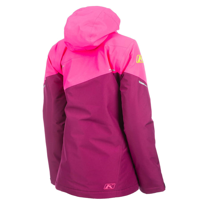 Klim Allure Jacket in Black - Fiery Coral