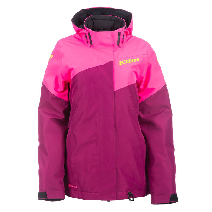 Klim Allure Jacket in Black - Fiery Coral