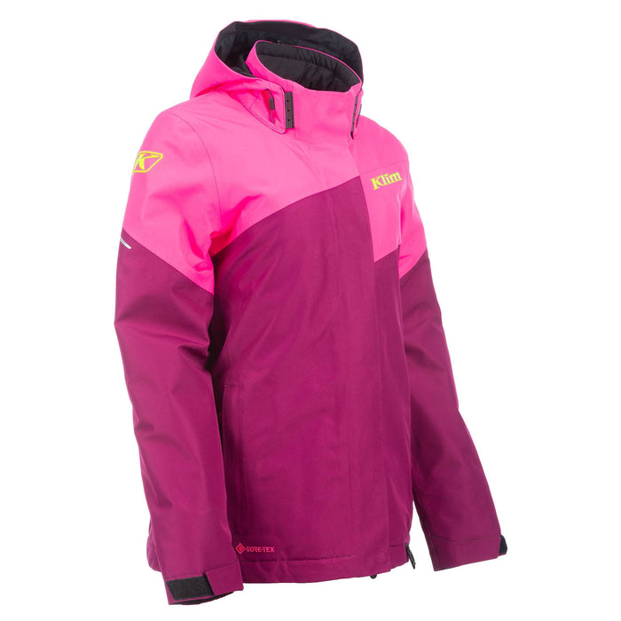 Klim Allure Jacket in Black - Fiery Coral