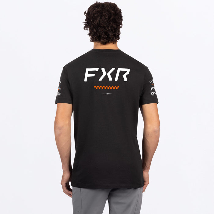 FXR STACK PREMIUM T-SHIRT 2025 - Black/Orange