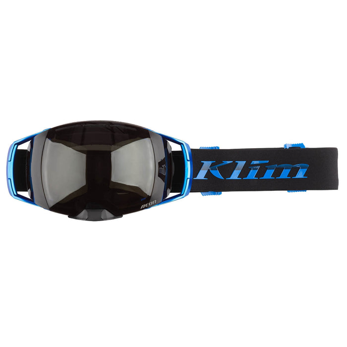 KLIM Aeon Snow Goggles in Black Electric Blue Lemonade Comfort Black Smoke