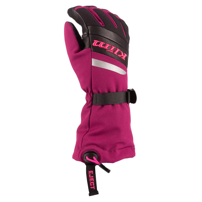 Klim Radiate Gauntlet Gloves in Magenta Purple - Pink Glo