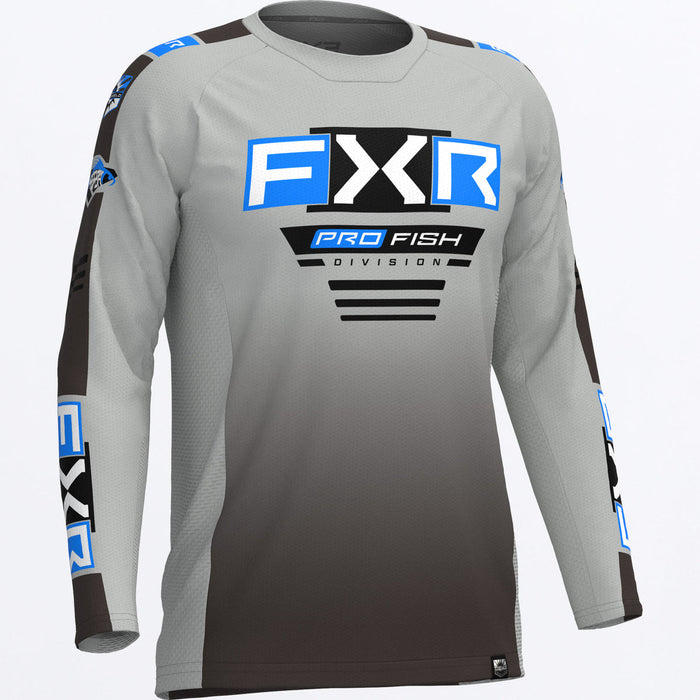 FXR  TOURNAMENT AIR UPF LONGSLEEVE 2025 in Grey/Blue