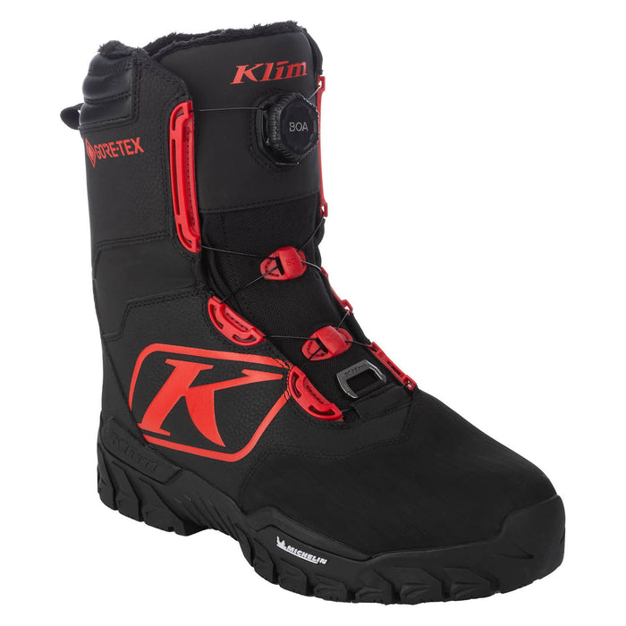KLIM FORCE GTX BOA BOOT 2025 in Black - Fiery Red
