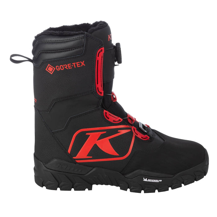 KLIM FORCE GTX BOA BOOT 2025 in Black - Fiery Red