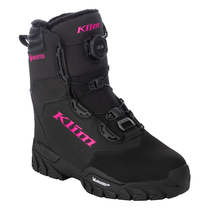 KLIM FIERCE GTX BOA BOOT 2025 in Black - Pink Glo