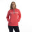 KLIM KLIM PETROL WOMEN'S PULLOVER HOODIE 2025 in Rouge Red - White