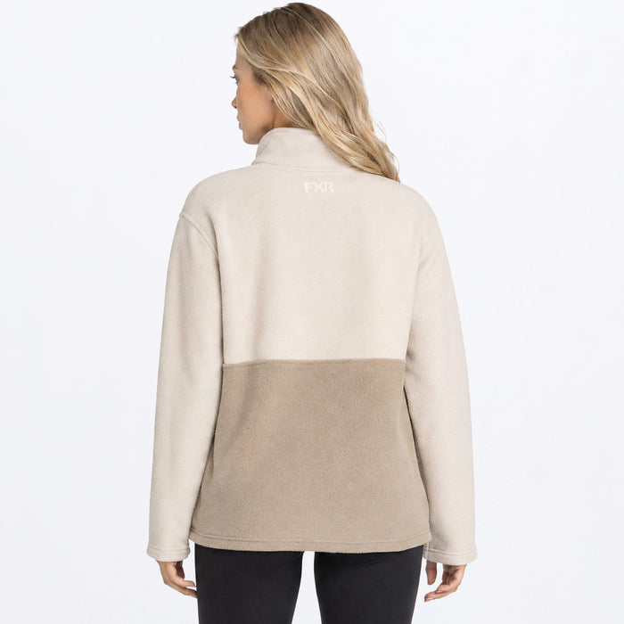 FXR WOMEN'S ASPEN 1/4 ZIP FLEECE in Sand/Stone