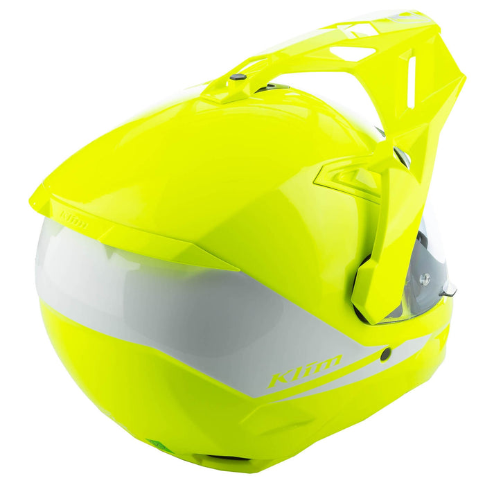 KLIM X1 ALPHA SOLID HELMET - ECE/DOT 2025 in Gloss Hi-Vis - White