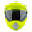 KLIM X1 ALPHA SOLID HELMET - ECE/DOT 2025 in Gloss Hi-Vis - White