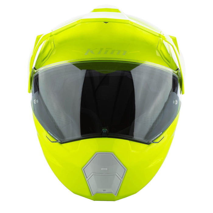 KLIM X1 ALPHA SOLID HELMET - ECE/DOT 2025 in Gloss Hi-Vis - White