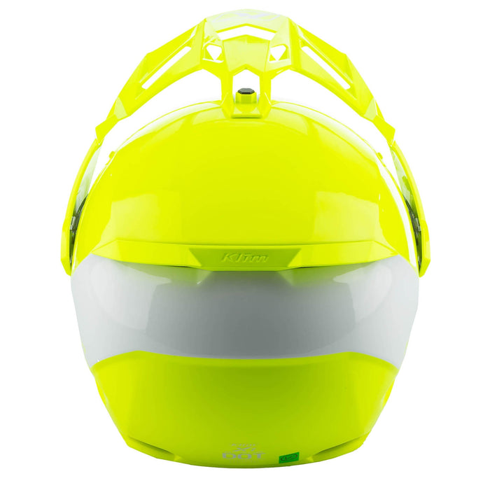 KLIM X1 ALPHA SOLID HELMET - ECE/DOT 2025 in Gloss Hi-Vis - White