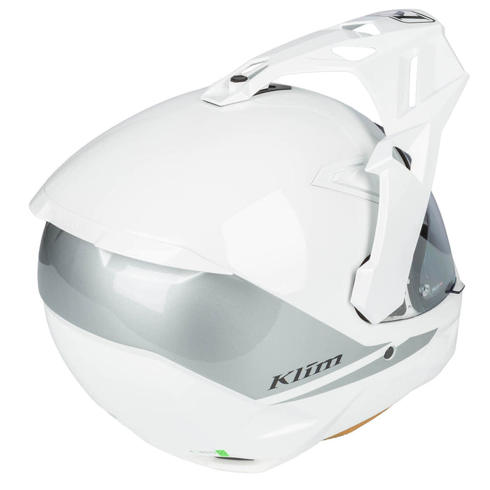 KLIM X1 ALPHA SOLID HELMET - ECE/DOT 2025 in Gloss White - High Rise