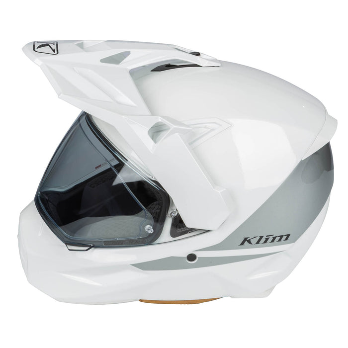 KLIM X1 ALPHA SOLID HELMET - ECE/DOT 2025 in Gloss White - High Rise