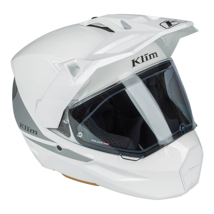 KLIM X1 ALPHA SOLID HELMET - ECE/DOT 2025 in Gloss White - High Rise