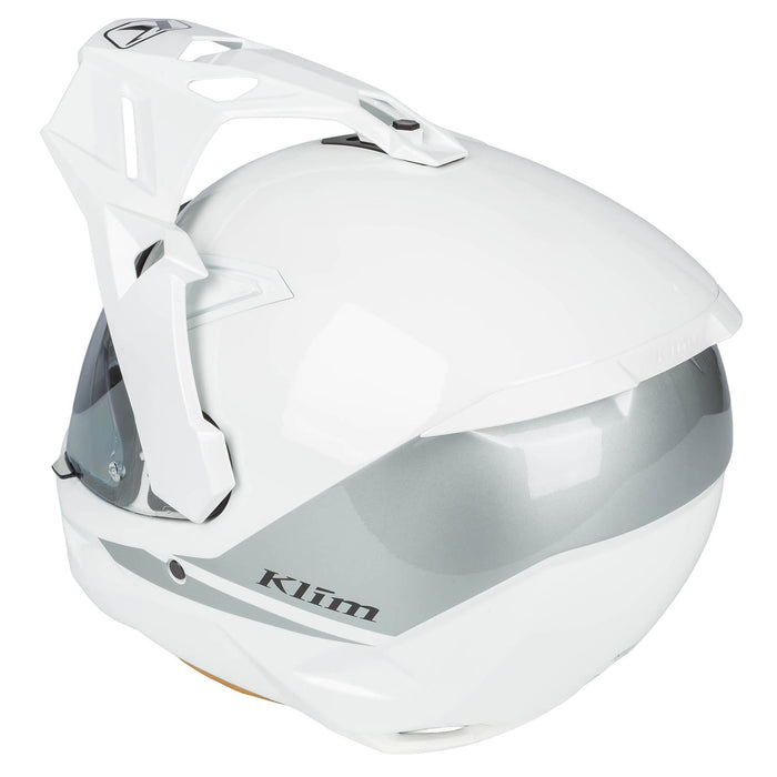 KLIM X1 ALPHA SOLID HELMET - ECE/DOT 2025 in Gloss White - High Rise
