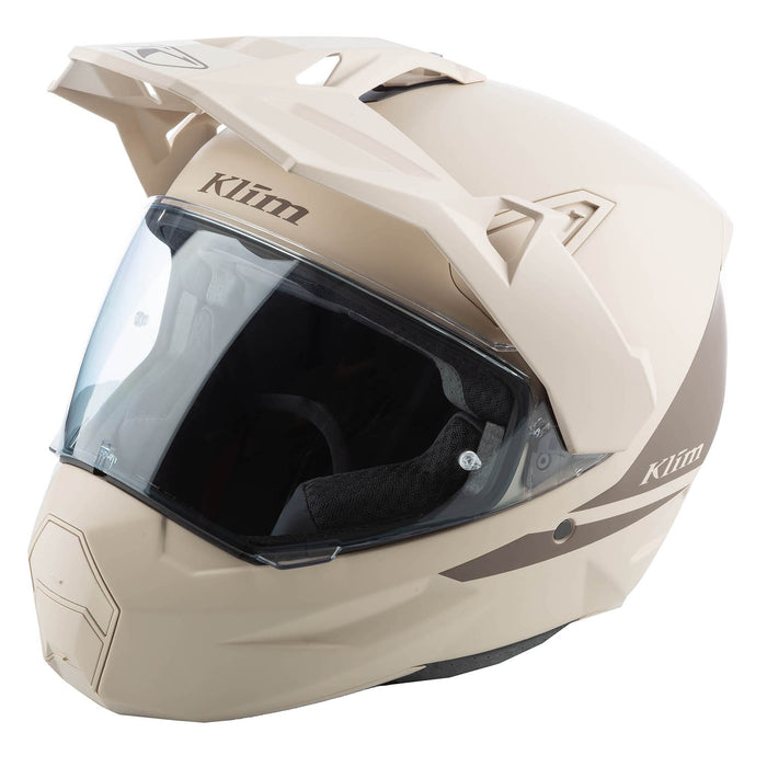 KLIM X1 ALPHA SOLID HELMET - ECE/DOT 2025 in Matte Peyote - Teak