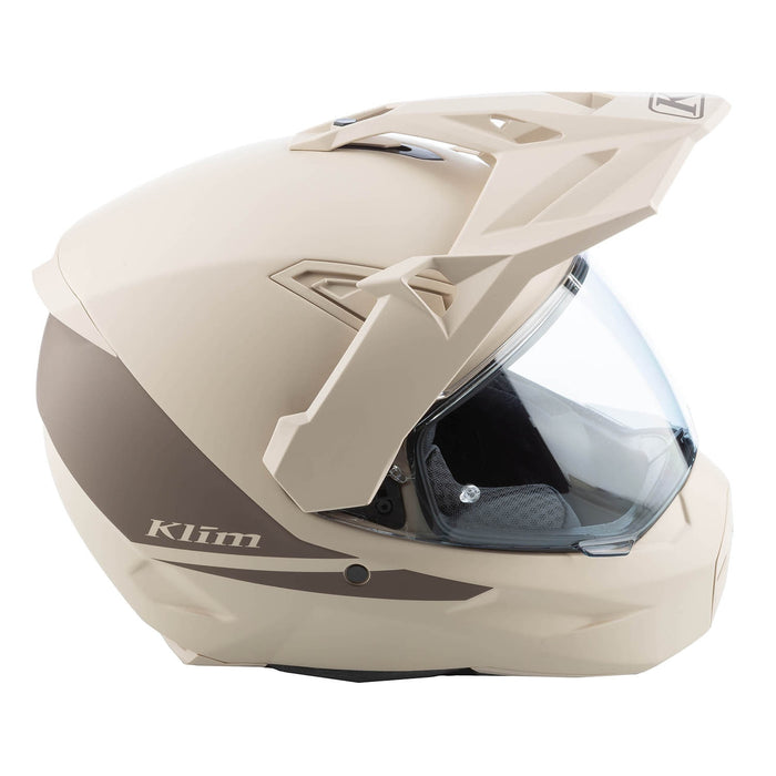 KLIM X1 ALPHA SOLID HELMET - ECE/DOT 2025 in Matte Peyote - Teak