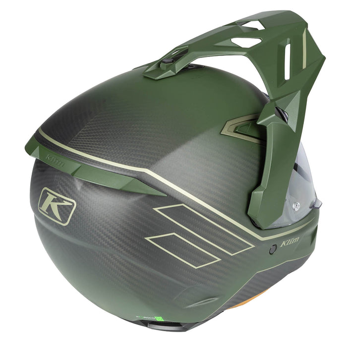 KLIM X1 ALPHA QUANTA HELMET - ECE/DOT 2025 in Matte Rifle Green - Oil Green