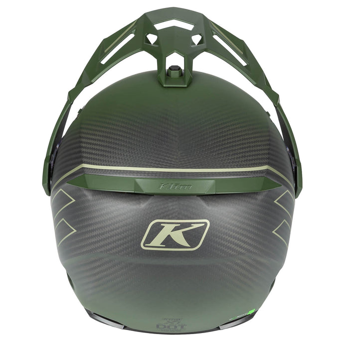 KLIM X1 ALPHA QUANTA HELMET - ECE/DOT 2025 in Matte Rifle Green - Oil Green