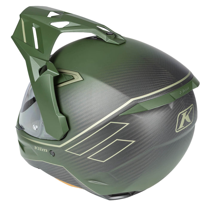 KLIM X1 ALPHA QUANTA HELMET - ECE/DOT 2025 in Matte Rifle Green - Oil Green