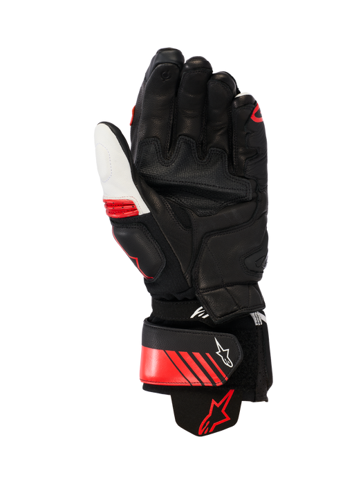 ALPINESTARS GP PLUS R V3 LEATHER GLOVES 2026 in Black/White/Fluo Red