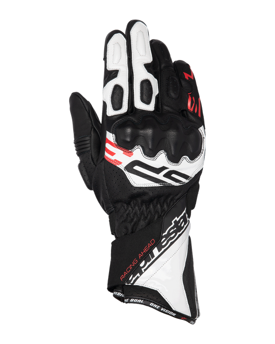 ALPINESTARS SP-3 GLOVES 2026 in Black/White/Fluo Red