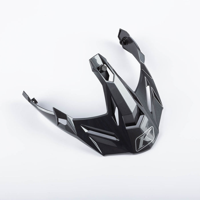KLIM X1 PEAK VISOR in Gloss Metallic Asphalt - Monument