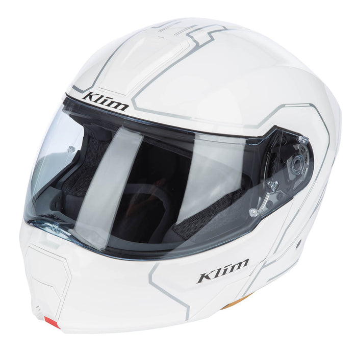 KLIM GT1 EXPEDITION SOLID HELMET - ECE/DOT 2025 in Gloss White