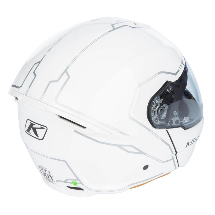 KLIM GT1 EXPEDITION SOLID HELMET - ECE/DOT 2025 in Gloss White