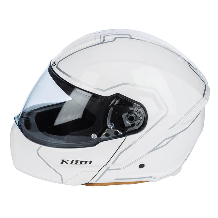 KLIM GT1 EXPEDITION SOLID HELMET - ECE/DOT 2025 in Gloss White