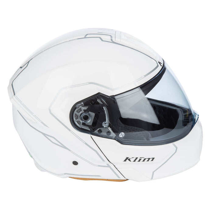 KLIM GT1 EXPEDITION SOLID HELMET - ECE/DOT 2025 in Gloss White