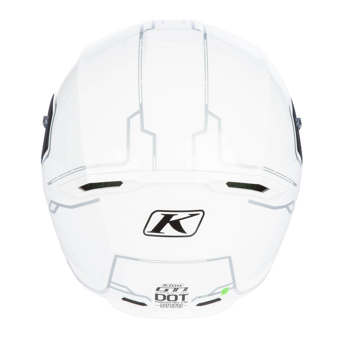 KLIM GT1 EXPEDITION SOLID HELMET - ECE/DOT 2025 in Gloss White