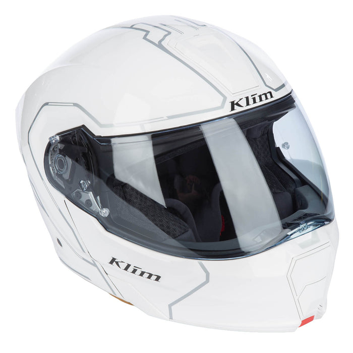KLIM GT1 EXPEDITION SOLID HELMET - ECE/DOT 2025 in Gloss White