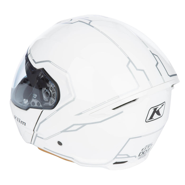 KLIM GT1 EXPEDITION SOLID HELMET - ECE/DOT 2025 in Gloss White