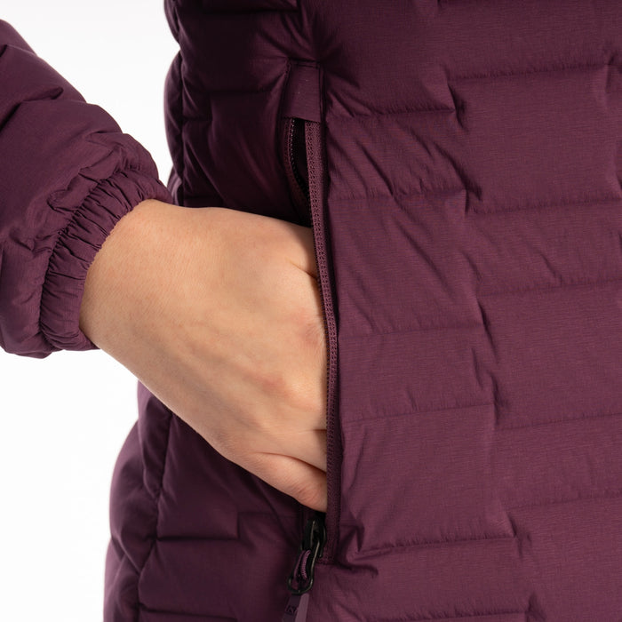 Klim Luna Stretch Down Women's Parka in Italian Plum