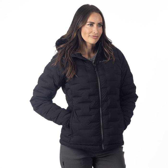 KLIM LUNA STRETCH DOWN HOODED JACKET 2025 in Black