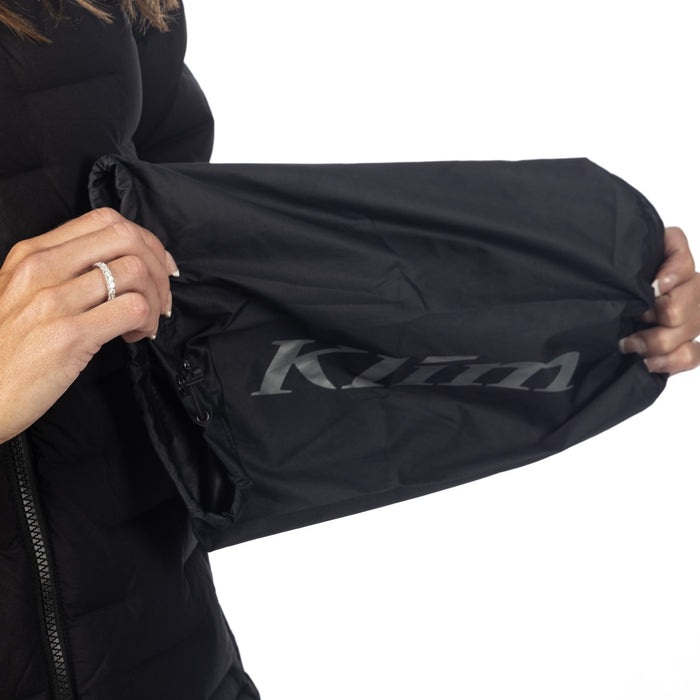 KLIM LUNA STRETCH DOWN HOODED JACKET 2025 in Black