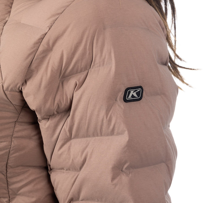 KLIM LUNA STRETCH DOWN HOODED JACKET 2025 in Twilight Mauve