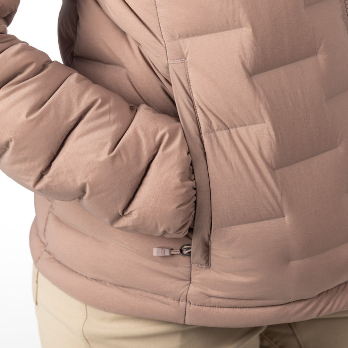 KLIM LUNA STRETCH DOWN HOODED JACKET 2025 in Twilight Mauve