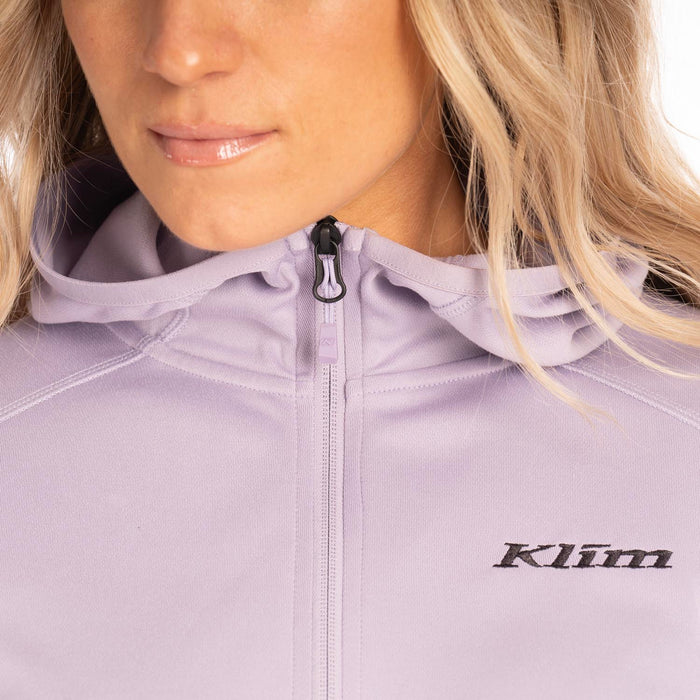 Klim Solitude Women's Hoodie in Wisteria - Black