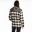 Klim Big Sky Fleece Lined Women's Flannel Hoodie in Papyrus - Asphalt