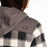 Klim Big Sky Fleece Lined Women's Flannel Hoodie in Papyrus - Asphalt