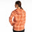 Klim Ginny Mountain Midweight Stretch Women's Flannel Hoodie in Picante - Papyrus