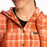 Klim Ginny Mountain Midweight Stretch Women's Flannel Hoodie in Picante - Papyrus