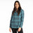 Klim Ginny Mountain Midweight Stretch Women's Flannel Hoodie in Reflecting Pond - Milky Blue