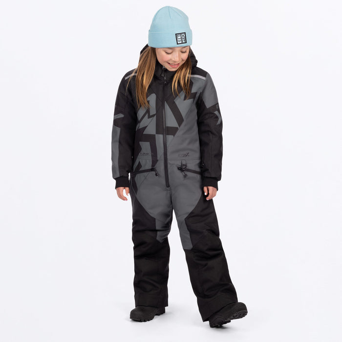 FXR CHILD COLD CROSS CX MONOSUIT 2025 - Black/Charcoal