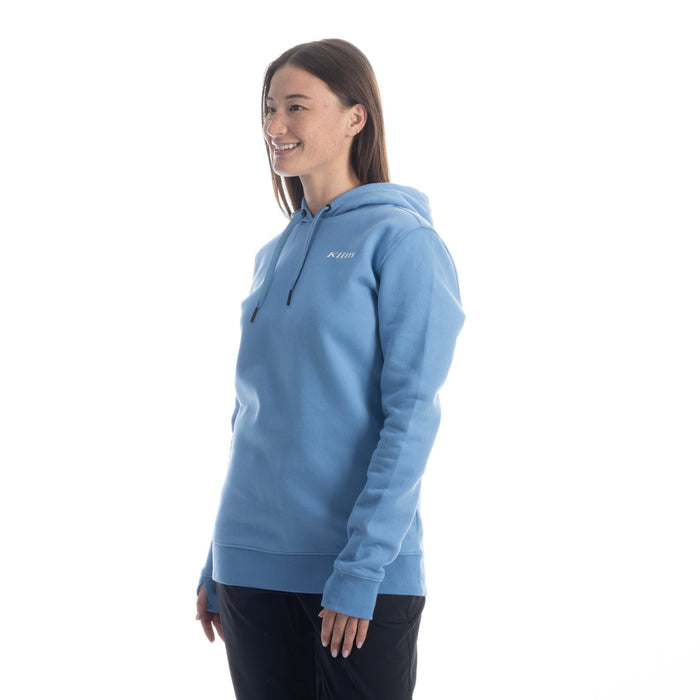 KLIM Mariposa Long Pullover Hoodie 2025 in Cyaneus - White
